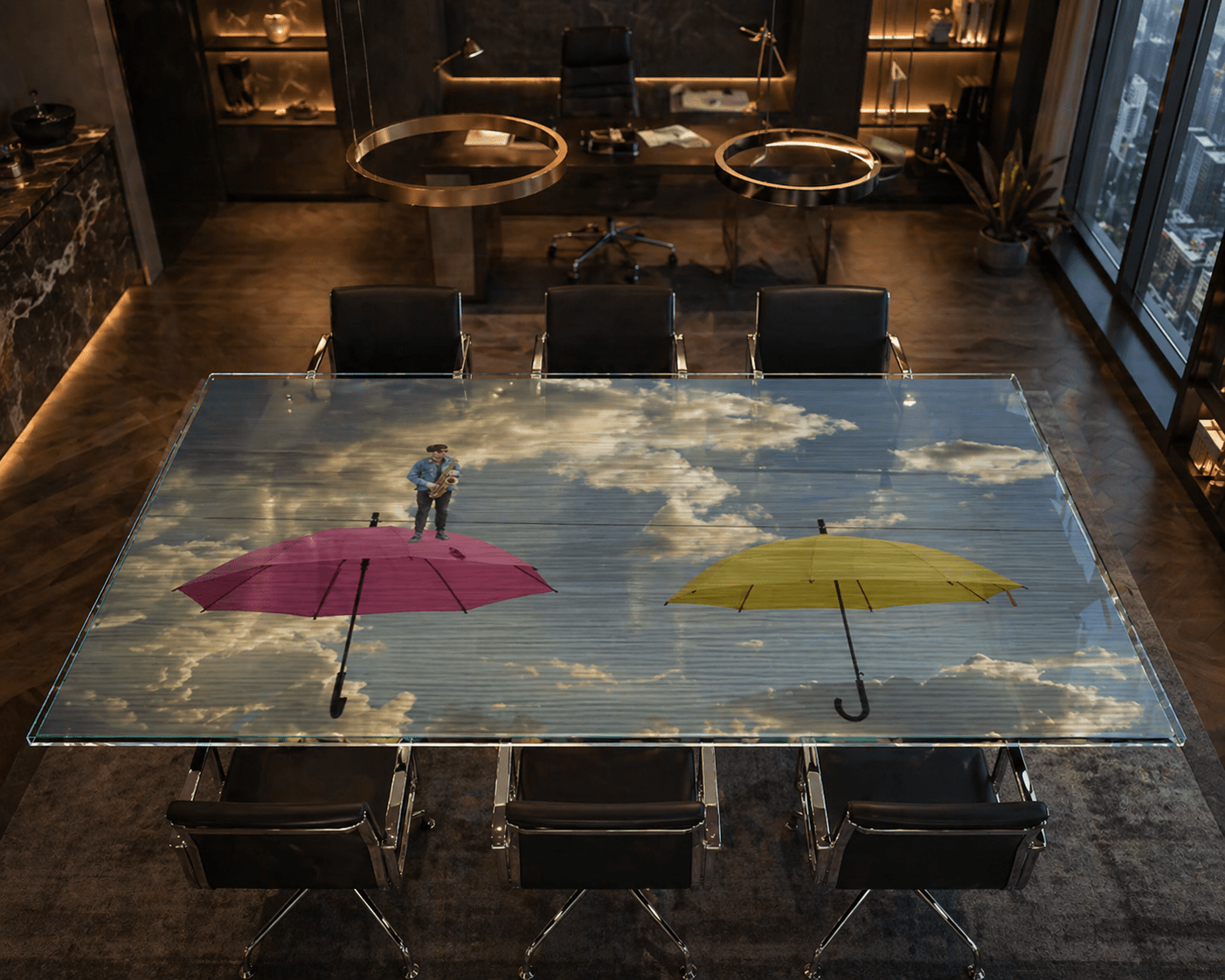 Arte che Abita — Tavolo in Vetro · Progetto Arte4R - Micol Art Gallery