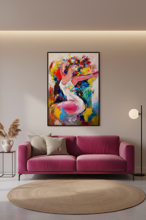 Mockup – Spiraglio di libertà in stanza moderna