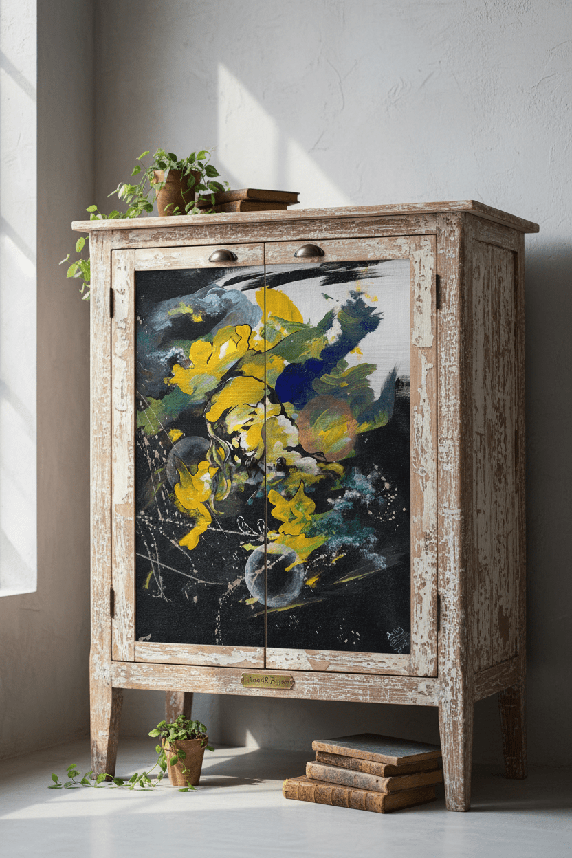 Quattro - Credenza Vintage Rigenerata - Progetto su Misura - Micol Art Gallery